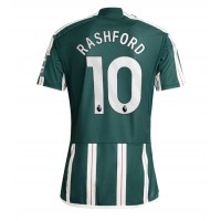 Fotballdrakt Herre Manchester United Marcus Rashford #10 Bortedrakt 2023-24 Kortermet
